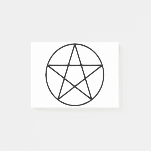 Pentagramm - Fünf Sternengestalt Post-it Klebezettel (Vorderseite)