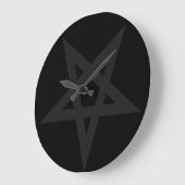 Pentagramm Große Wanduhr (Winkel)