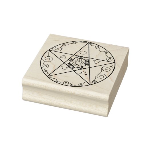 Pentagramm Gummistempel (Stempel)