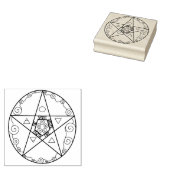 Pentagramm Gummistempel (Stempel)