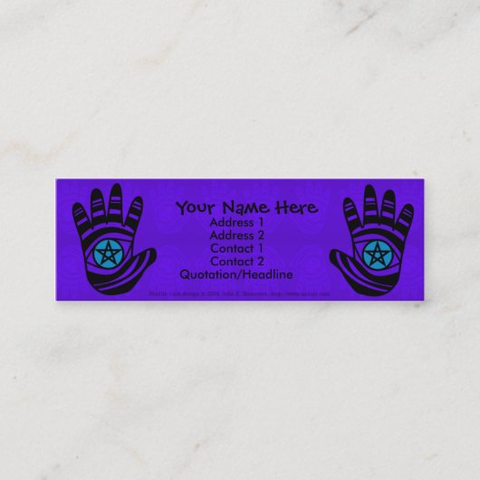 Pentagramm Hands 2 Visitenkarte (Vorderseite)