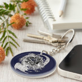 Pentagramm im Jugendstil Dragon~Schlüsselanhänger Schlüsselanhänger (Vorderseite rechts)