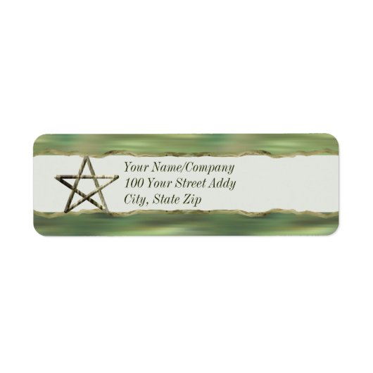 Pentagramm in Holz (Vorne)