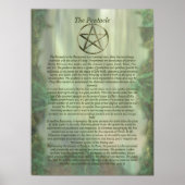 Pentagramm in Wood Info Poster (Vorne)