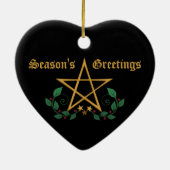 Pentagramm Keramik Ornament (Hinten)