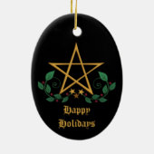 Pentagramm Keramik Ornament (Hinten)