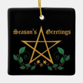 Pentagramm Keramikornament (Vorderseite)