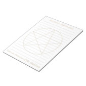 Pentagramm Linde Notizblock (angewinkelt)
