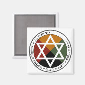 Pentagramm Magnet (Vorderseite/Rückseite)