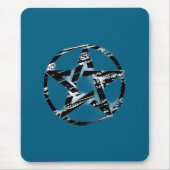 Pentagramm-Mauspad Case Mate Hexen Gothic Kunst Mousepad (Vorne)