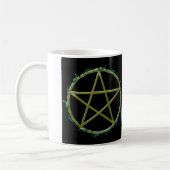 Pentagramm mit Blätter Kaffeetasse (Links)
