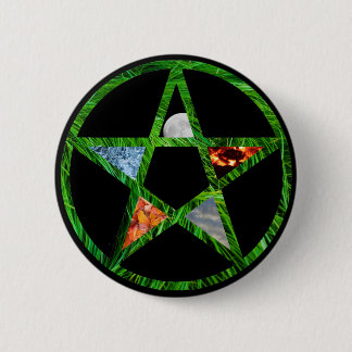 Pentagramm mit Elementen Button