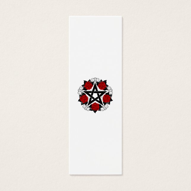 Pentagramm mit Rote Rosen (Vorderseite)