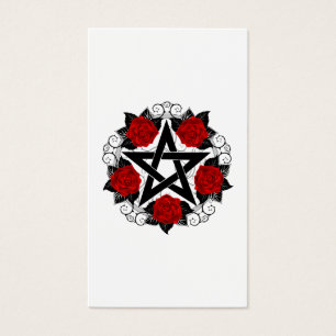 Pentagramm mit Rote Rosen