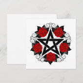 Pentagramm mit Rote Rosen Ankündigung (Vorne/Hinten)