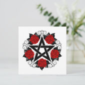 Pentagramm mit Rote Rosen Ankündigung (Stehend Vorderseite)