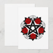 Pentagramm mit Rote Rosen Ankündigung (Vorne/Hinten)