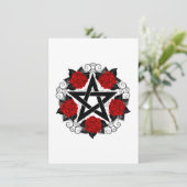 Pentagramm mit Rote Rosen Ankündigung (Stehend Vorderseite)