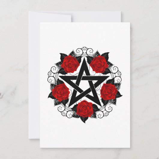 Pentagramm mit Rote Rosen Ankündigung (Vorderseite)
