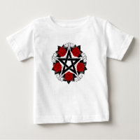 Pentagramm mit Rote Rosen