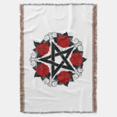 Pentagramm mit Rote Rosen Decke (Vorderseite Vertikal)