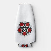 Pentagramm mit Rote Rosen Flaschenkühler (Vorderseite)