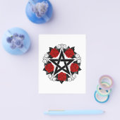 Pentagramm mit Rote Rosen Flyer (Einzeln)