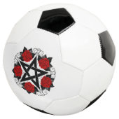 Pentagramm mit Rote Rosen Fußball (Dreiviertel)