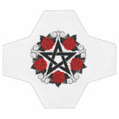 Pentagramm mit Rote Rosen Fußball (Flach)