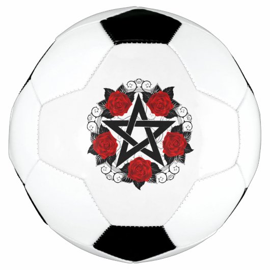 Pentagramm mit Rote Rosen Fußball (Vorderseite)