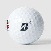 Pentagramm mit Rote Rosen Golfball (Logo)
