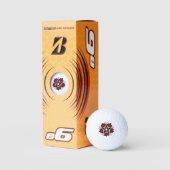 Pentagramm mit Rote Rosen Golfball (Verpackungen)