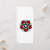 Pentagramm mit Rote Rosen Karte (Vorderseite/Rückseite Beispiel)
