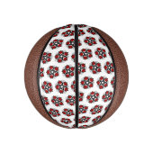 Pentagramm mit Rote Rosen Mini Basketball (Vertikal)