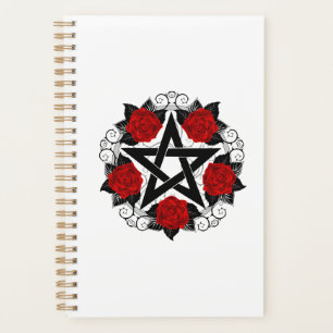Pentagramm mit Rote Rosen Planer