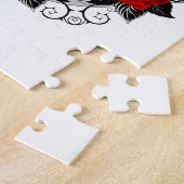 Pentagramm mit Rote Rosen Puzzle (Seite)