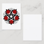Pentagramm mit Rote Rosen Rabattkarte (Vorne/Hinten)
