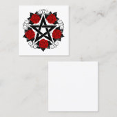 Pentagramm mit Rote Rosen Rabattkarte (Vorne/Hinten)