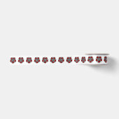 Pentagramm mit Rote Rosen Satinband (Vorderseite)