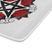 Pentagramm mit Rote Rosen Schneidebrett (Ecke)