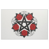 Pentagramm mit Rote Rosen Stoff (Yard (91,4 cm))