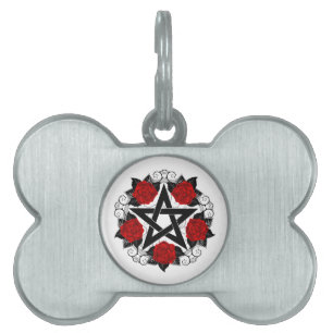 Pentagramm mit Rote Rosen Tiermarke