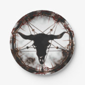 Pentagramm Pappteller (Vorderseite)