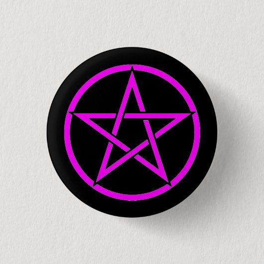 Pentagramm Pentagramm Abzeichen für Schwarz und Ro Button (Vorderseite)