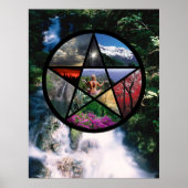 Pentagramm Poster Kleiner Stream (Vorne)