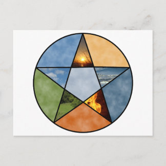 Pentagramm Postkarte