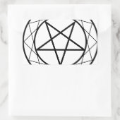 Pentagramm Rechteckiger Aufkleber (Tasche)