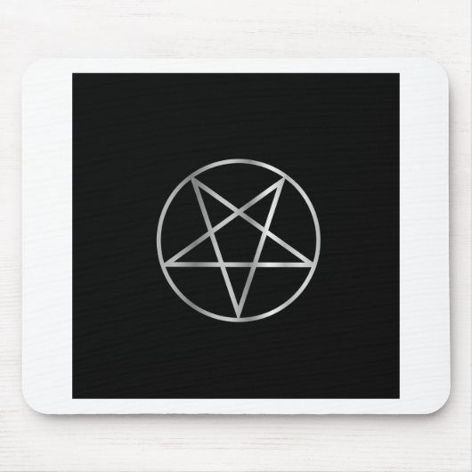 Pentagramm religiöses Symbol von Satanism Mousepad (Vorne)