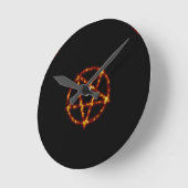 Pentagramm Runde Wanduhr (Winkel)