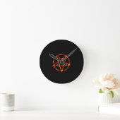 Pentagramm Runde Wanduhr (Zuhause)